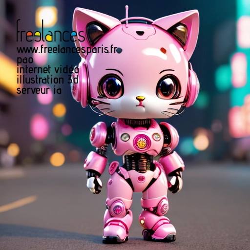 Pao mise en page internet vidéo illustration 3d serveur IA générative AI freelance paris studio de création magazines QTYP75T0